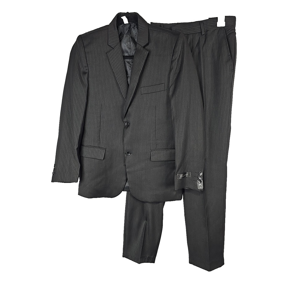 Tazio Boys Formal Dress Black Suit 2-Pieces Set Size 14 NWT